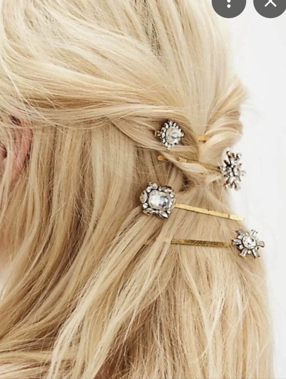 NWT! Free People, Small Talk Barrette Set, Gold Tone, MSRP $24